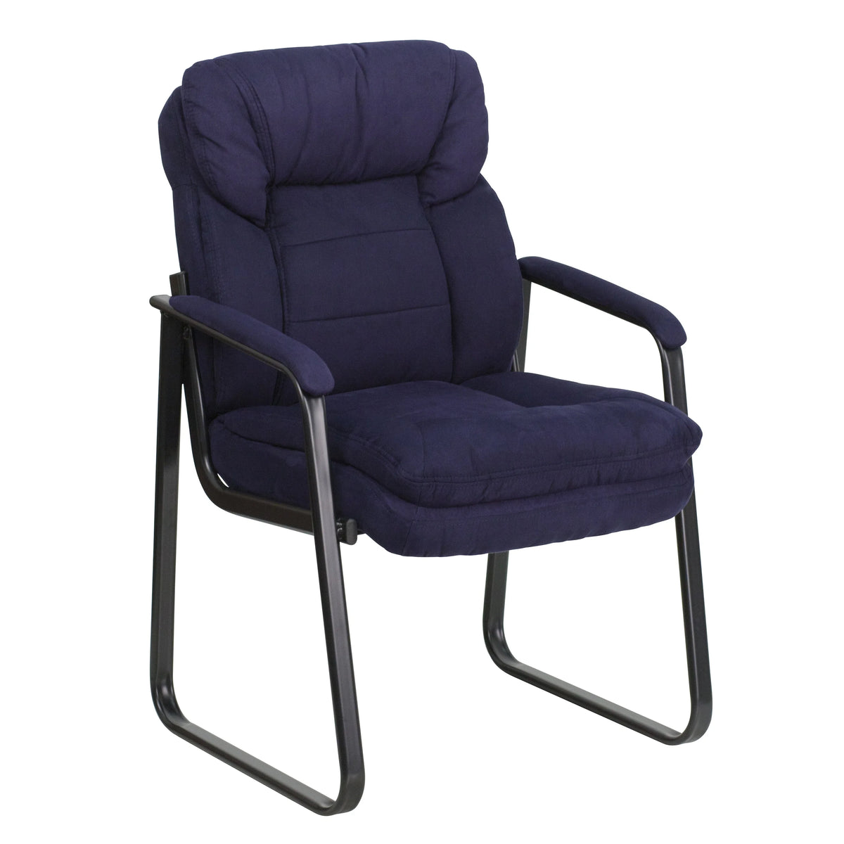Navy Blue Microfiber Executive Office Chair T9529