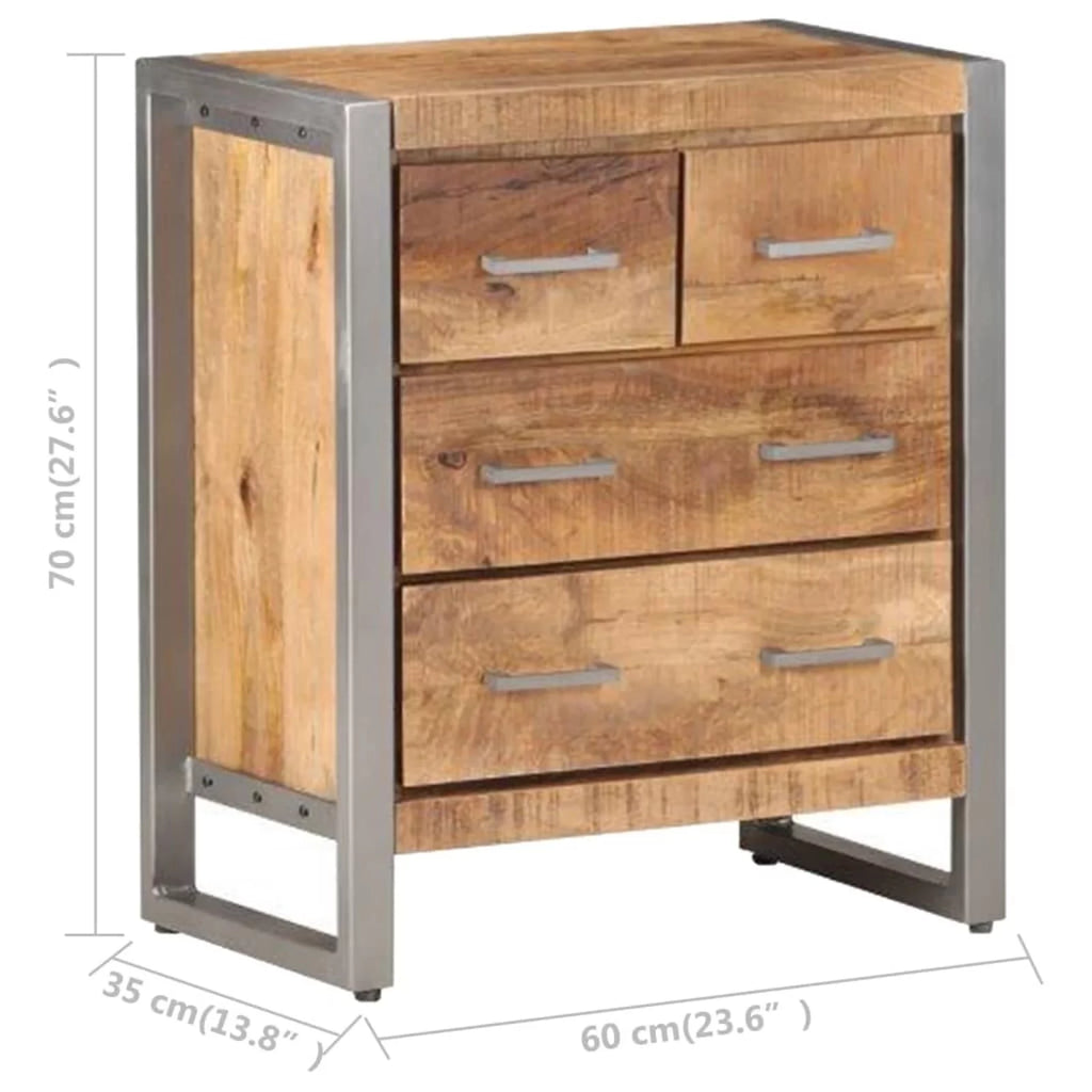 Rough Mango Wood Sideboard F93489