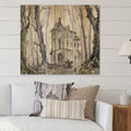 3 Panels 45 x 40 inches Print on Natural Pine Wood Z568