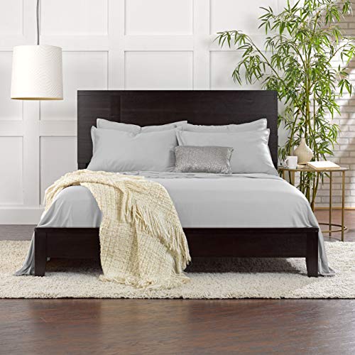 King White Bamboo Viscose Bed Sheet Set A5868