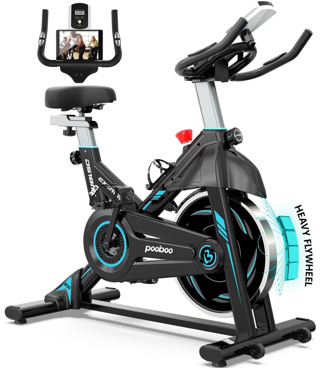 Indoor Cycling Bike Magnetic Stationary Exercise Bike 40lbs Flywheel N777