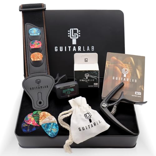 Guitar Accessories Kit with Strap, Capo, Tuner, Picks D250508