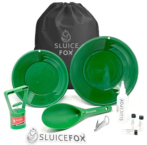 Gold Panning Kit with Carry Bag, 10-Piece Prospecting Tools A626515