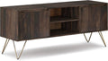 Grey 60 inch Solid Wood TV Media Stand F76549