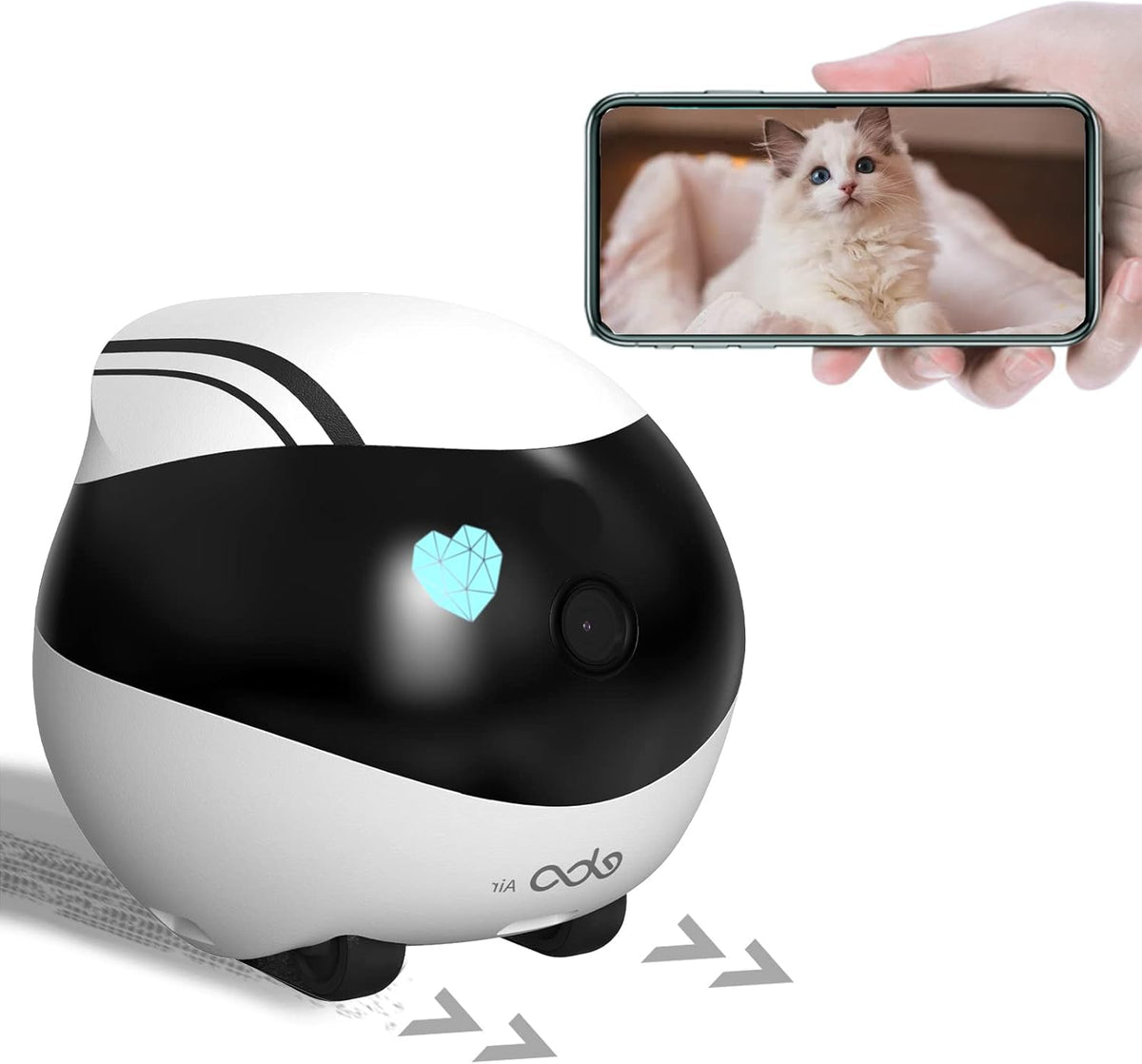 Remotely Moving Security Robot with Two Way Audio and WiFi Full HD B727