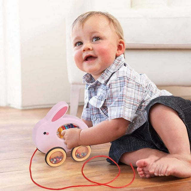 Pull Along Rolling Animal Toy (Rabbit) F341823