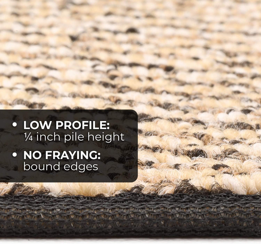 Black Skid-Resistant Carpet Runner 10 Feet X 36 Inches W199