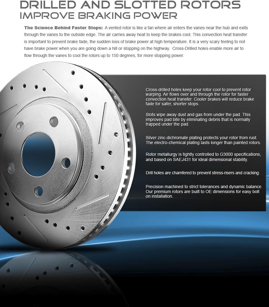Front 297mm 6 Lug 2 Rotors O9412