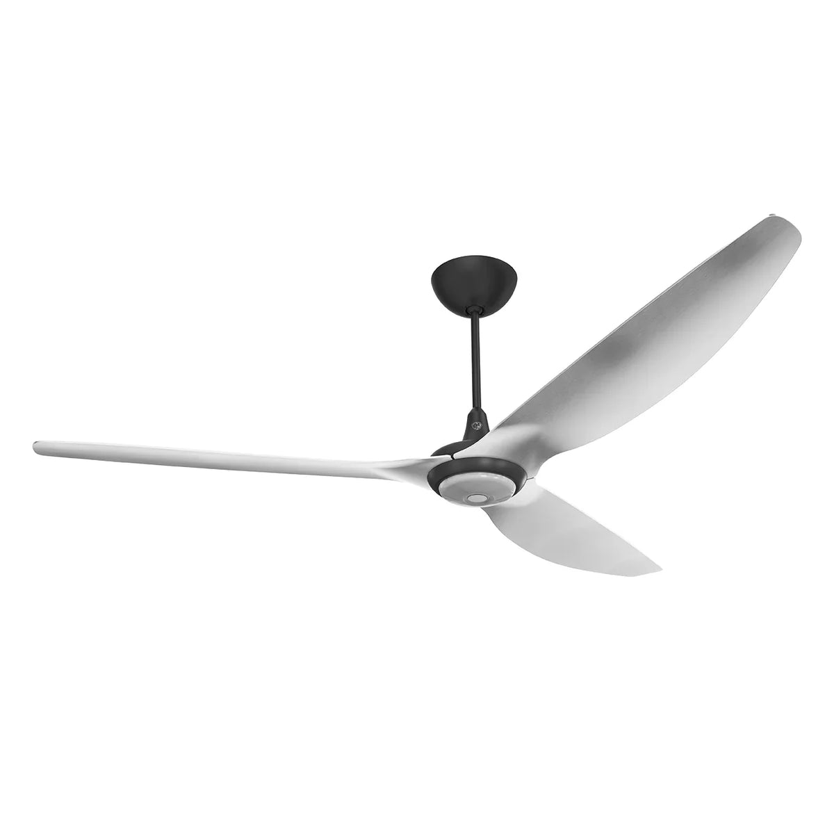 84 Ceiling Fan with Brushed Aluminum Blades and Black Finish Z628