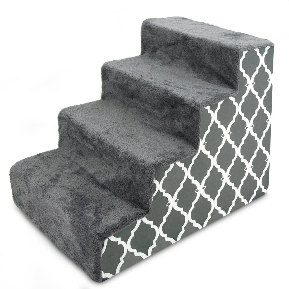 Lattice Print Foam Cat & Dog Stairs Y853