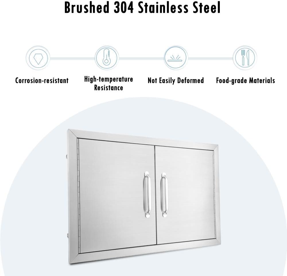 Stainless Steel Double Access Door 24 W X 24 H P623222