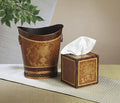 Wood Finish Iron Tissue Box J9380