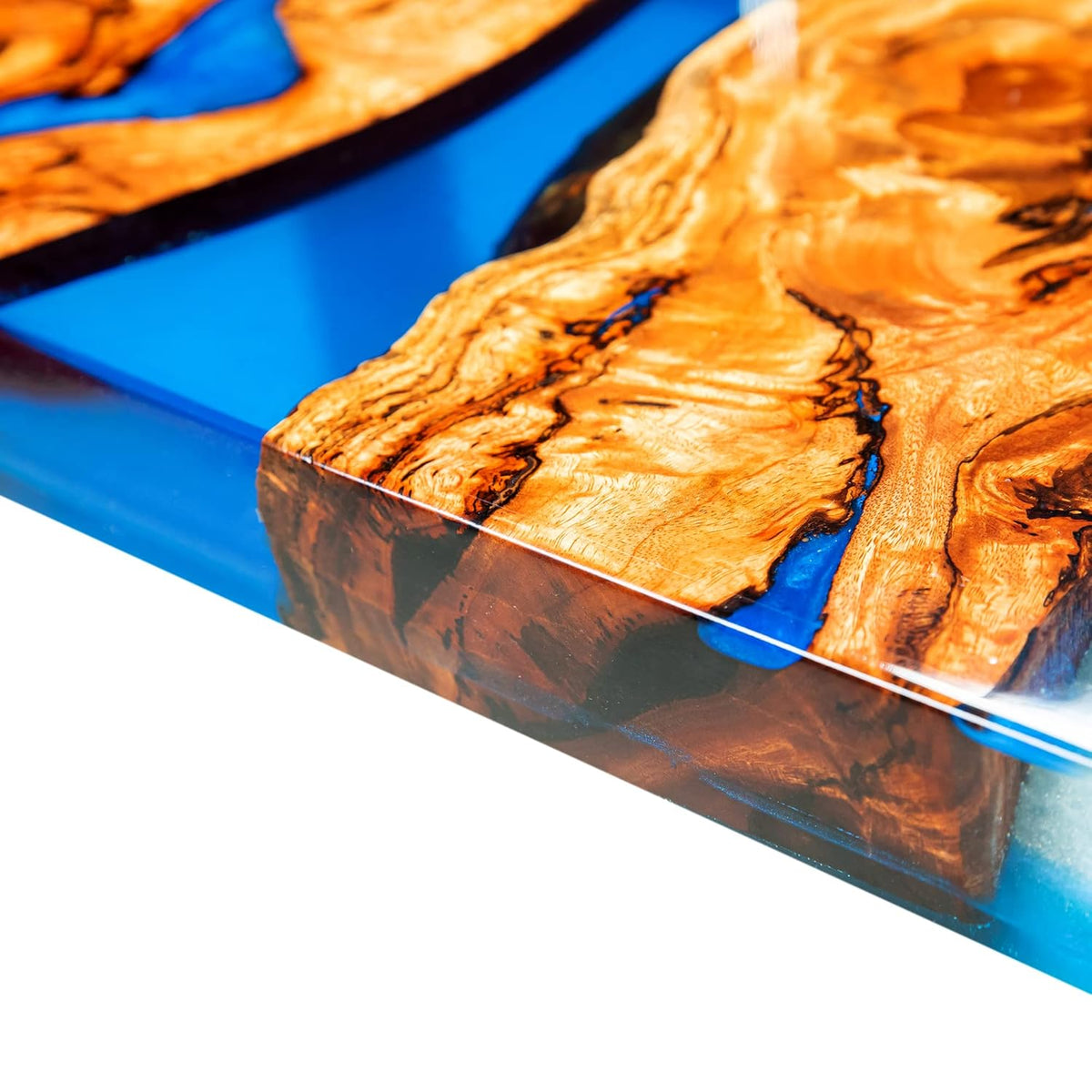 Blue Resin Wood River Dining Table P743181