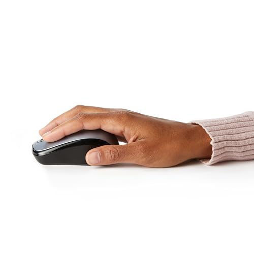 Black Wireless Optical Computer Mouse with USB Nano Receiver G181897