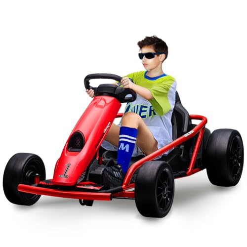 24V Go Kart for Kids with Music and Horn, Red O142961
