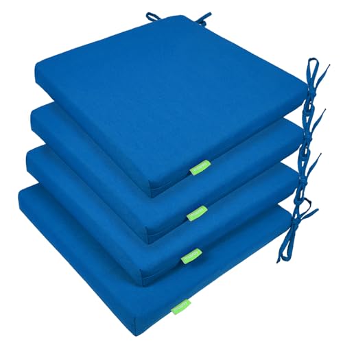 Outdoor Chair Cushions Set of 2 with Ties Water Repellant Fade Resistant P32269