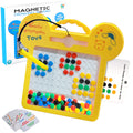 Magnetic Dots Board Montessori Educational Preschool Toy Doodle Board 9x8" with Magnetic Beads E6460
