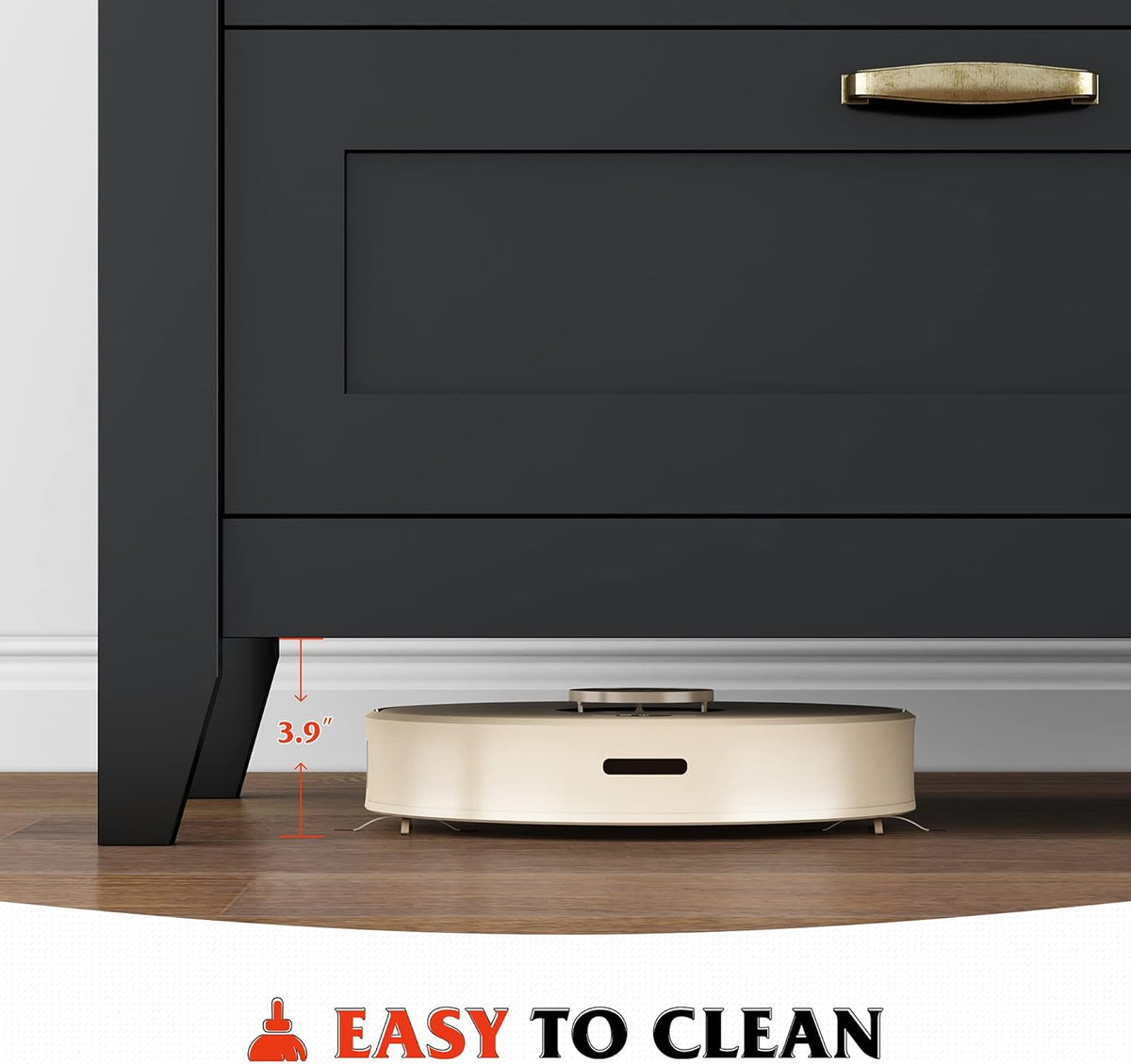 6 Drawer Retro Wood Dresser with Metal Handle K27992