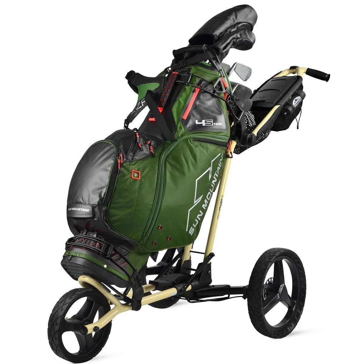Grey/Red Push Cart A5697
