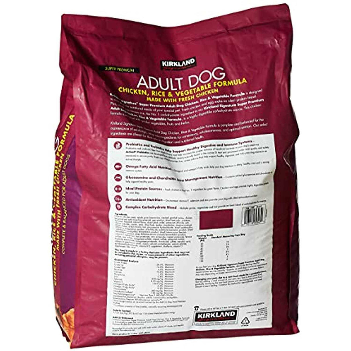 Adult Formula Chicken Rice and Vegetable Dog Food B901