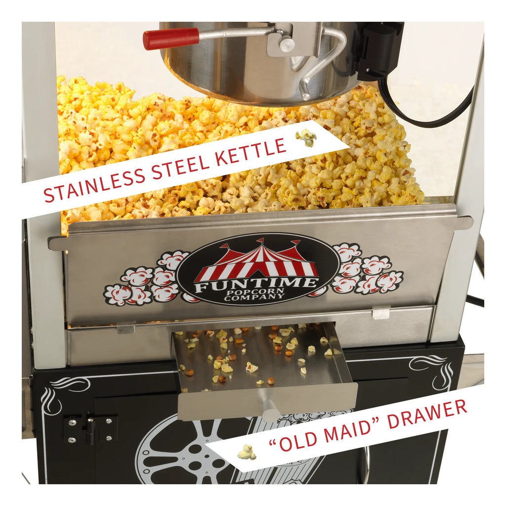 Commercial Popcorn Machine with Cart C3502
