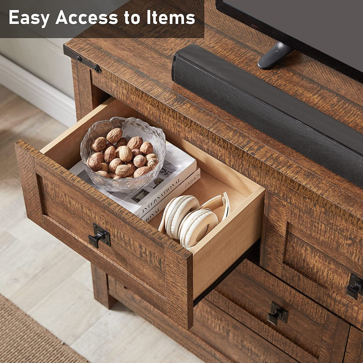 Wood 7 Drawers Dresser Storage Cabinet R33326