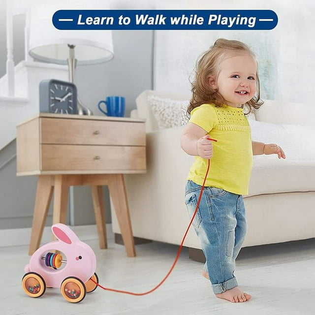 Pull Along Rolling Animal Toy (Rabbit) F341823