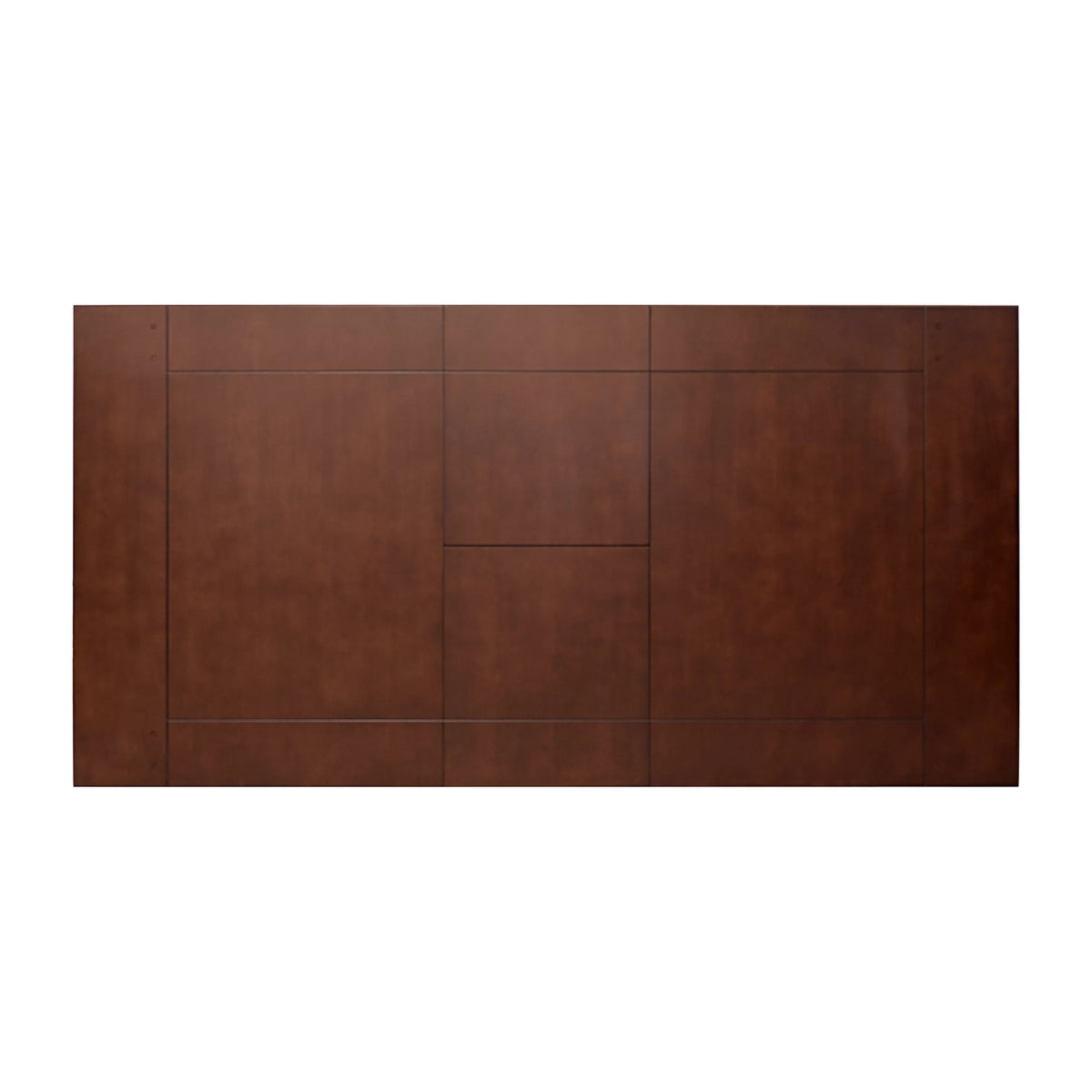 Dark Oak Rectangular Wooden Dining Table with Extension Leaf J437588