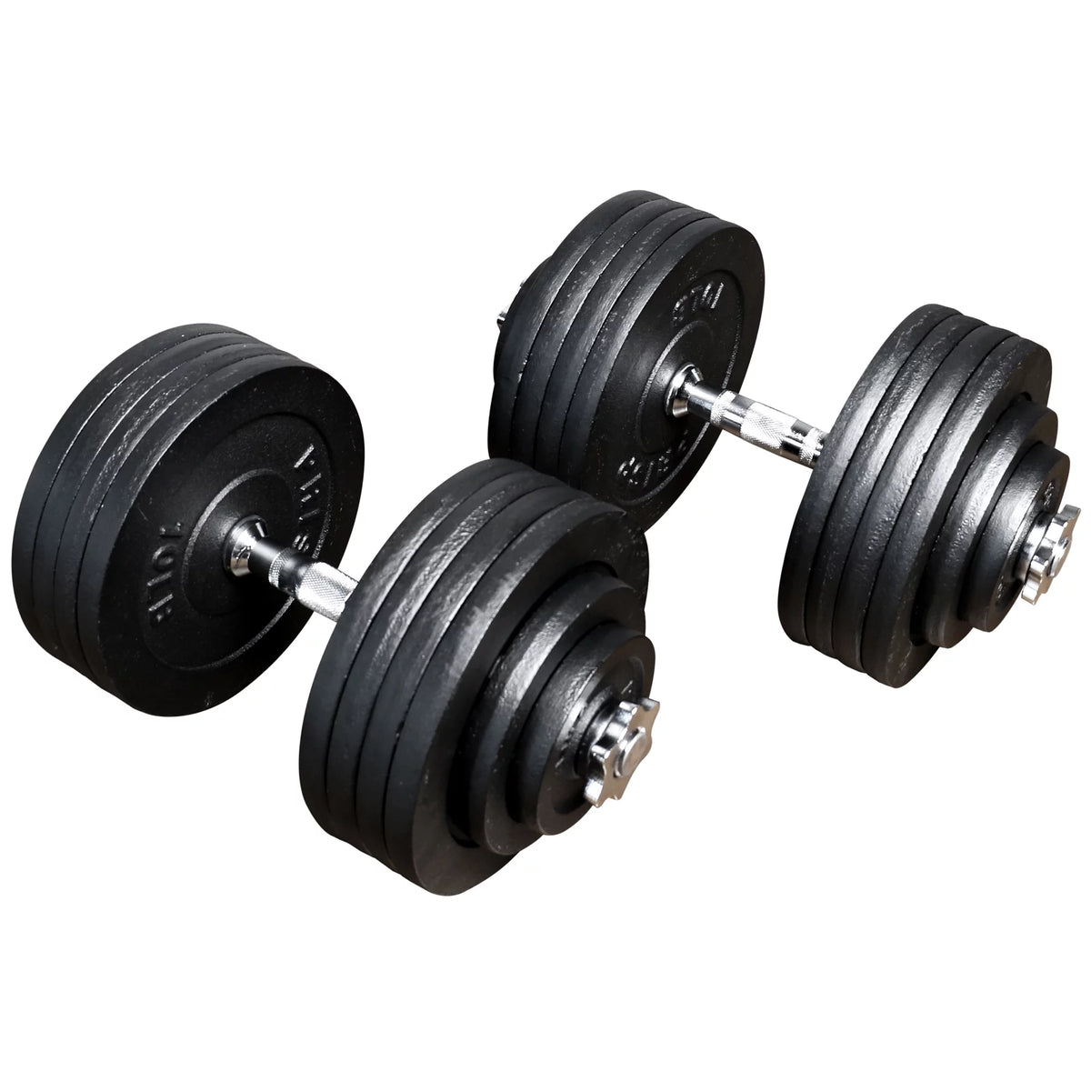 Adjustable Weight Dumbbells Set with Cast Iron Plates U313