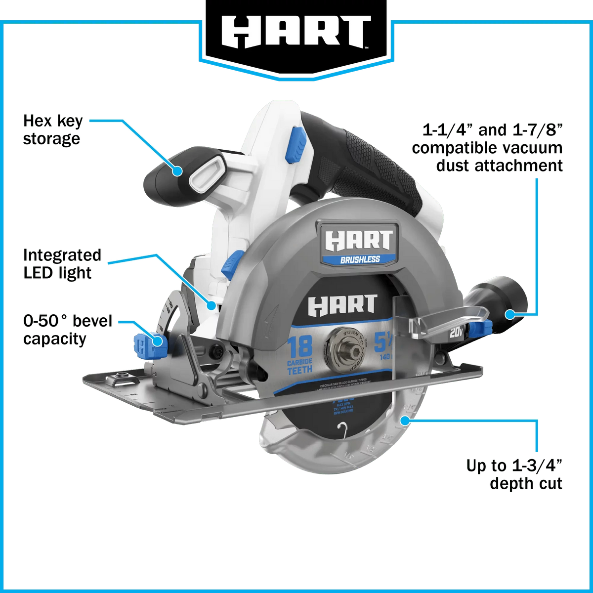 20-Volt Brushless Compact Circular Saw N396