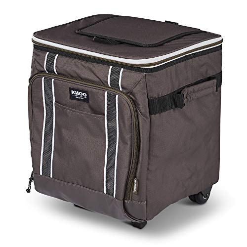 Large Portable Insulated Soft Coolers with Rolling Wheels B38143