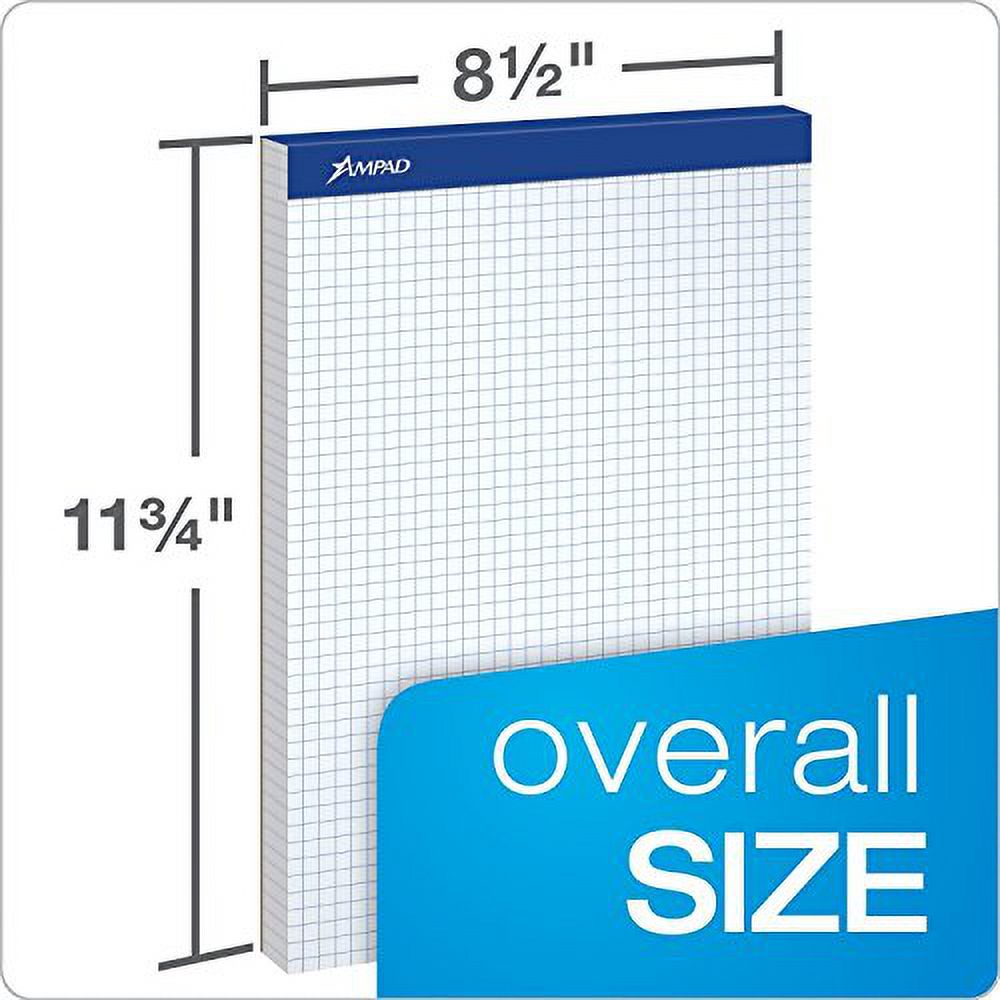 Quadrille Double Pad, 8 1/2 X 11 3/4, White, 2 Pack M310