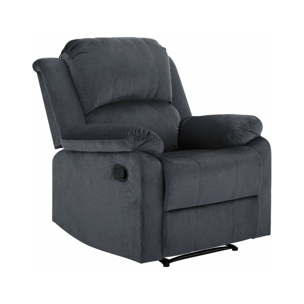 Dark Brown Faux Leather Recliner B4250
