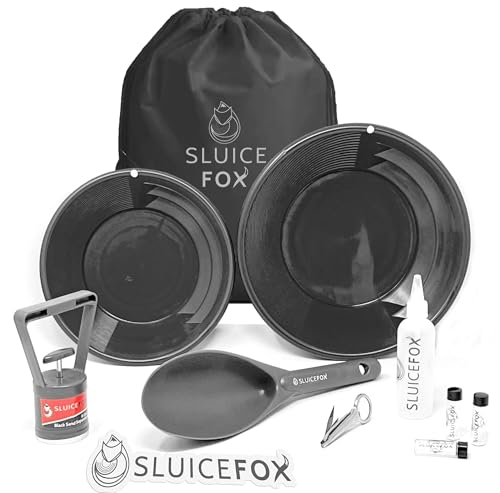 Gold Panning Kit with Carry Bag, 10-Piece Prospecting Tools A626515