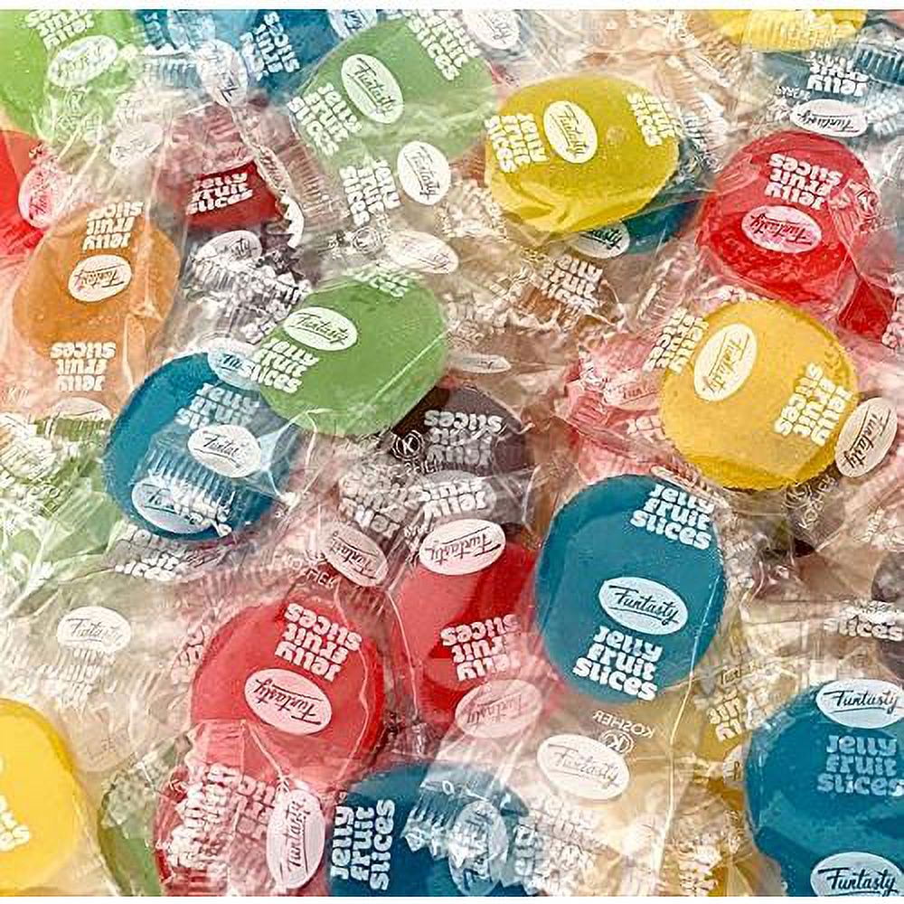 Fruit Disk Jelly Patties Candy, Individually Wrapped, 2 Pounds Z927