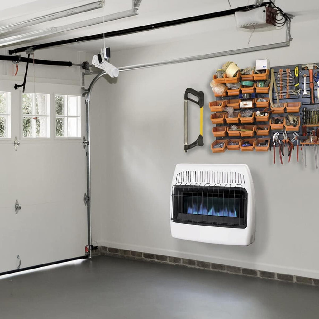 White Propane Natural Gas Wall Heater N93323