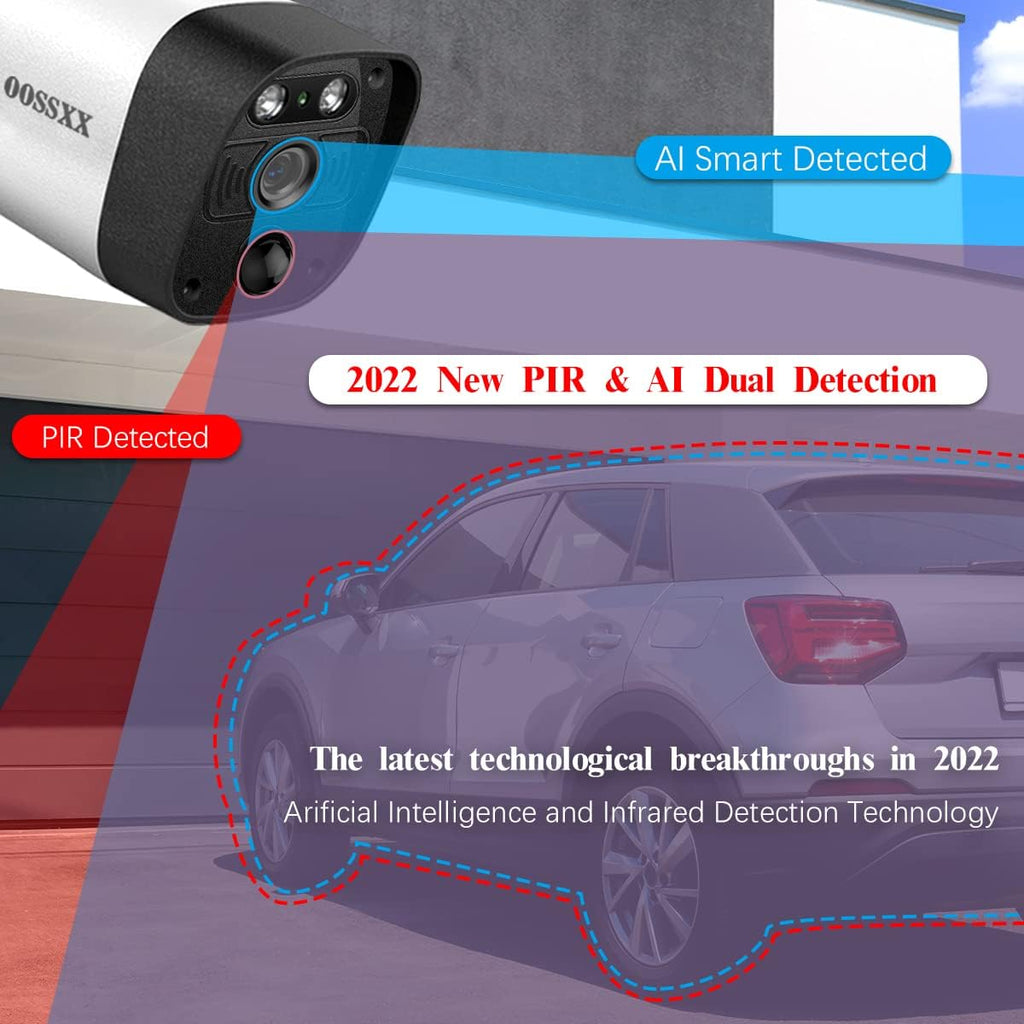 2K Wireless Security Camera System with 4TB HDD Q263