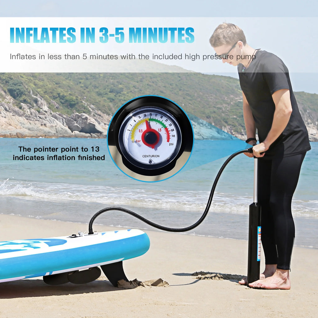 10' Inflatable Stand Up Paddle Board with Adjustable Paddle, Pump & Carrying Backpack M198