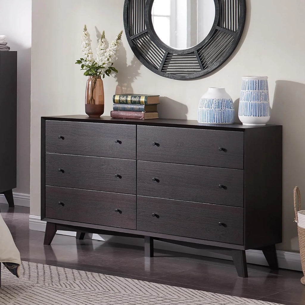 Mid Century Modern 6 Drawer Dresser G544710