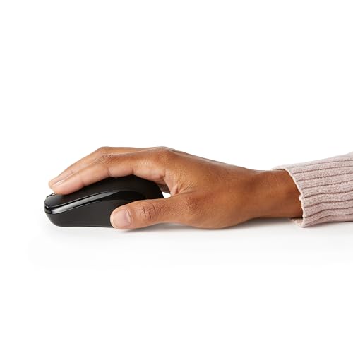Black Wireless Optical Computer Mouse with USB Nano Receiver G181897