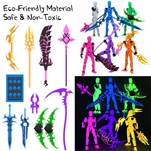 13 Action Figure Set with Weapons Accessories T425