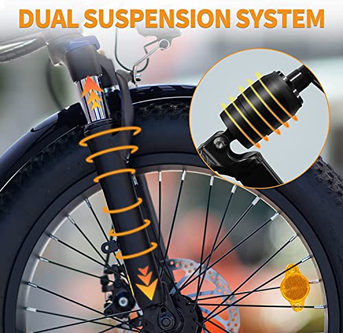 850W Motor 28MPH Max Speed Folding Ebike with 48V 10AH Removable Battery U745915