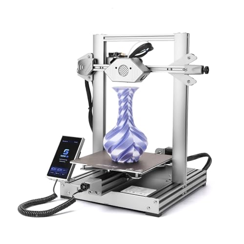 Silver 3D Printer, 5in Touch Screen, Print Size 8.7x8.7x9.8 Inch G9929