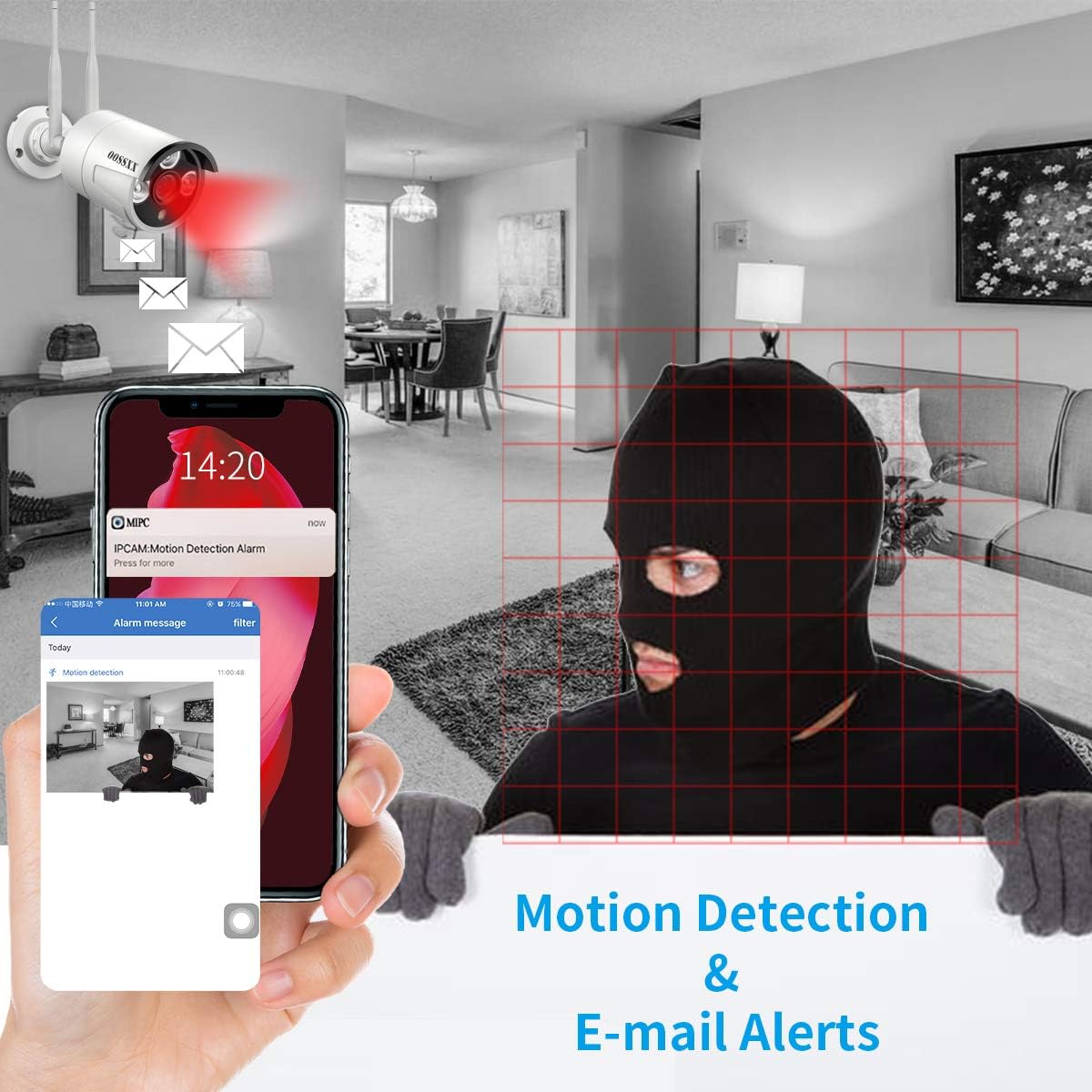 2K Wireless Security Camera System with 4TB HDD Q263