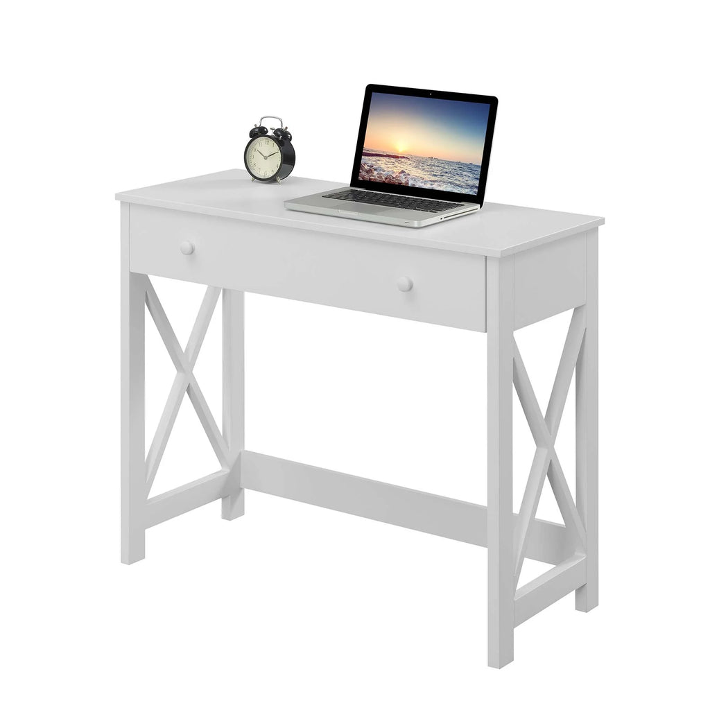 White 1 Drawer 36-inch Desk V76791
