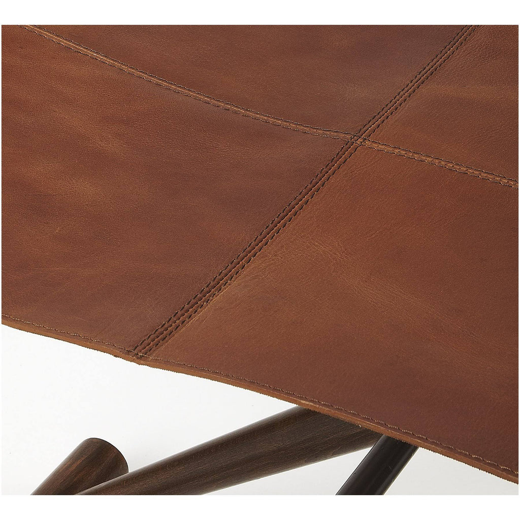 Leather Folding Stool M5930