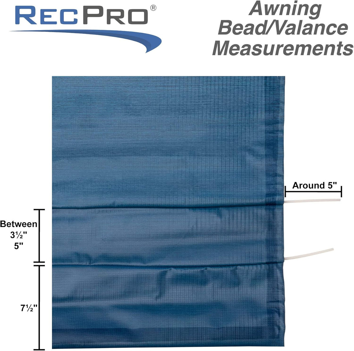 Tan Heat Sealed RV Awning Fabric Replacement 20 Foot N5509
