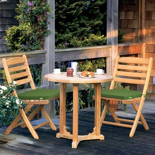 Outdoor Chair Cushions Set of 2 with Ties Water Repellant Fade Resistant P32269