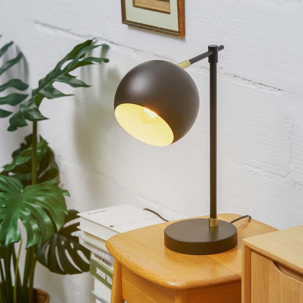 18" Matte Black Table Lamp E669631