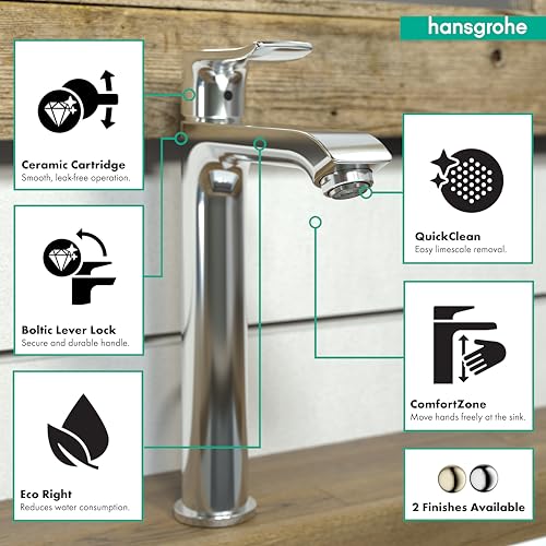 Brushed Nickel 1-Hole Bathroom Sink Faucet C803149